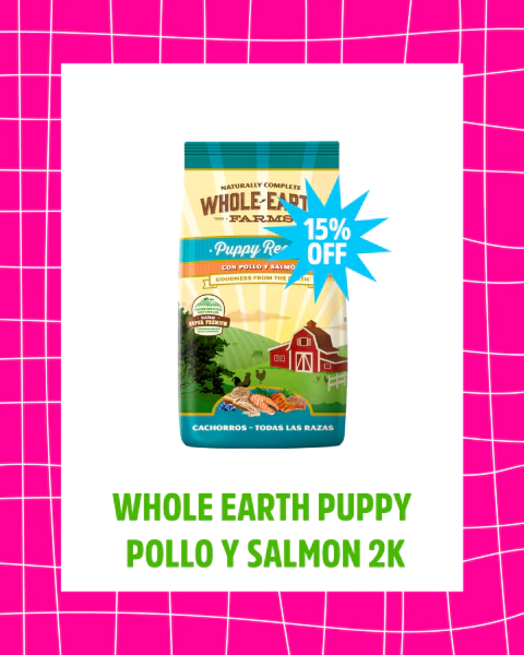Whole Earth Farms Pollo y Salmón Perro Cachorro 2Kg