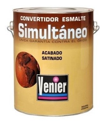 Simultaneo Convertidor Y Esmalte Blanco Satinado X 1 Lt