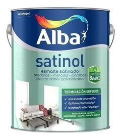 Satinol Balance Esmalte Satinado Blanco Al Agua X 1/2 Lt