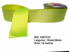 Fita de Cetim com Lurex Sinimbu 38mm com 2 metros