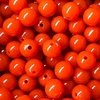 Miçanga Plástica Laranja 10mm