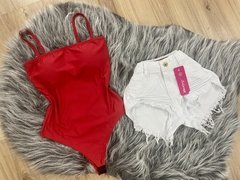 Body vermelho estilo moda blogueira - comprar online