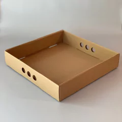 Pack x 6 u BANDEJA KRAFT 35 (35x35x7 cm)