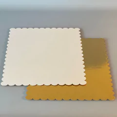 Pack x 6 u CUADRADO BLANCO 28 x 28 cm REFORZADO CON ONDAS
