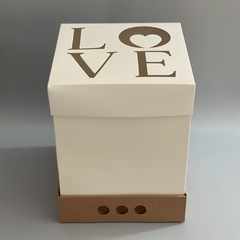 Pack x 6 u DRIP BOX 32 TAPA CARTULINA VISOR LOVE (25x25x32 cm) - comprar online