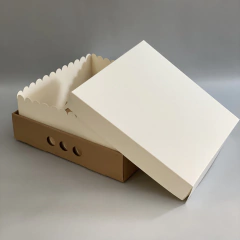 Pack x 6 u MID BOX 12 TAPA SIMPLE CARTULINA BLANCA (30x30x12cm) en internet