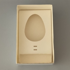 Pack x 12 u H1C Caja Medio Huevo de 15 cm (25x15x7.5 cm) PASCUAS GOURMET