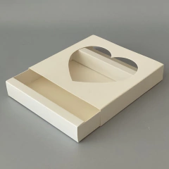 Pack x 6 u CAJONERA SIMPLE CON VISOR CORAZON (17x17x3 cm) BOMBONES /CHOCOLATES en internet