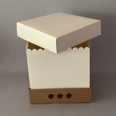 Pack x 6 u MID BOX 25 TAPA CARTULINA sin visor (30x30x25 cm)
