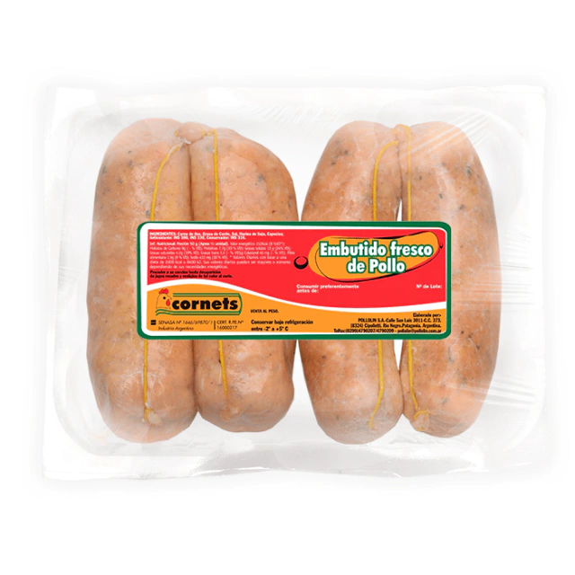 Chorizos de pollo x 550 g - Tienda online de Pollolin