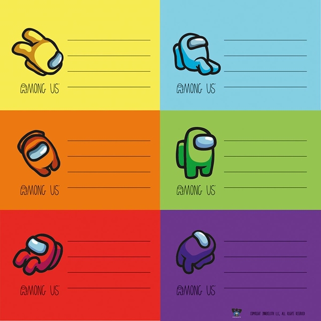 Etiquetas para cuadernos Mooving x 12 unidades Etiquetas para cuadernos Mooving x 12 unidades