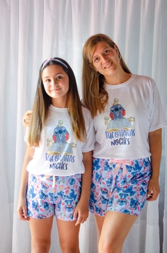 Pijama verano Stitch Adultos niños -