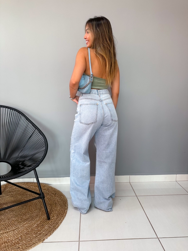Calça Pantalona Jeans - Clara - BW Fashion Store