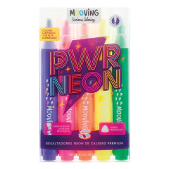 Resaltadores Coloring Neón x 5 by Mooving - comprar online
