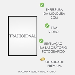 Trio Geométrico Preto e Branco - Moldura Maringá - Quadros Decorativos Para casa ou Escritório