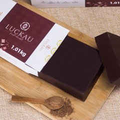 Barra de Chocolate 70% Cacau - Vegano e Sem adição de açúcar - 1,01kg - Luckau na internet