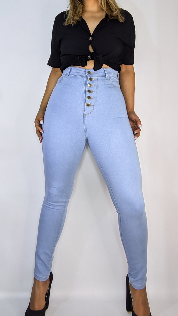 Jean 3 botones tiro alto | JEANS Y PANTALONES | JEANS Y PANTALONES | MODA  JUVENIL | MUJERES | Moda RM Tienda Online