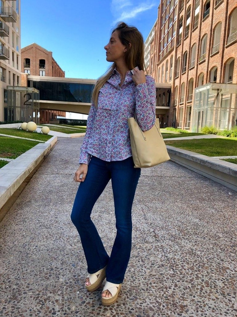 Pantalon Serena DEMIN c/lycra Semi Oxford
