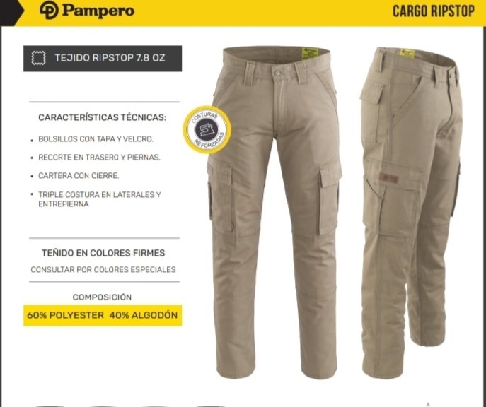 Pantalon Cargo Pampero Ripstop Outlet Sale, UP TO 54% OFF |  www.aramanatural.es
