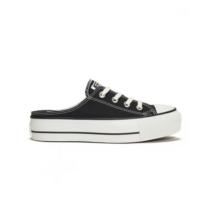 Zapatillas Converse Chuck Taylor All Star Mule Lift Slip Ox Lona Negra