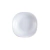Plato Hondo Cuadrado 22,5 cm Blanco Vidrio Templado