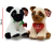 Perros con hocico corazon/flor 26 cm *817946*