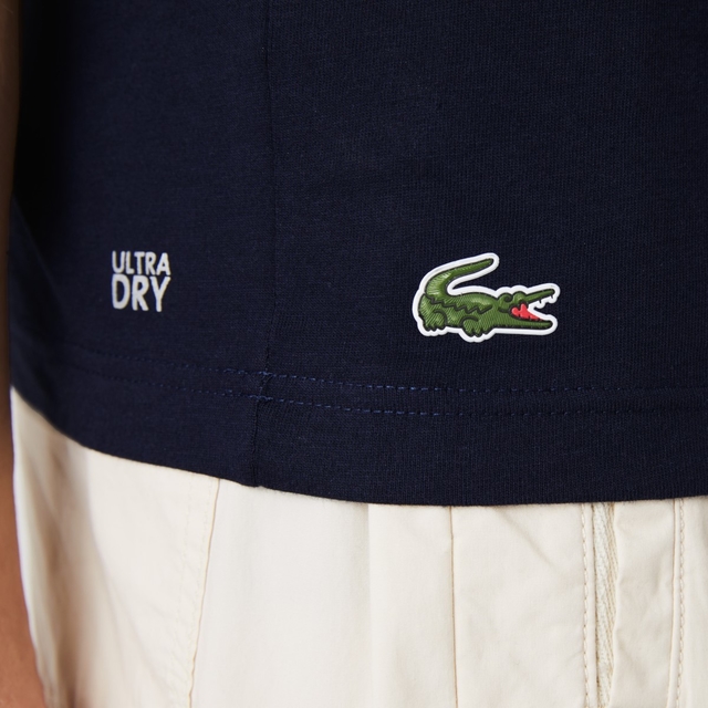 Remera Lacoste Estampa Unisex Blanca | Solo Deportes | Solo Urbano