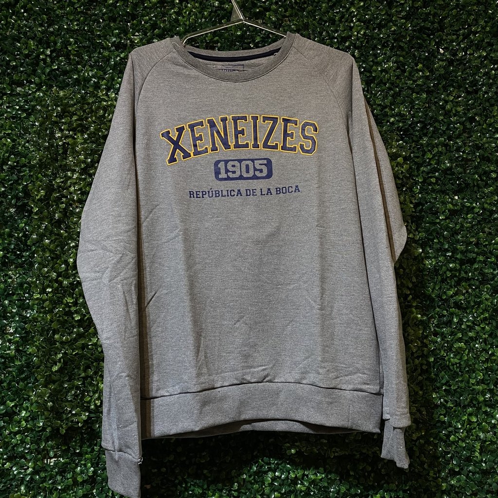 BUZO DE ENTRENAMIENTO GRIS DE BOCA - KeyKey Sports