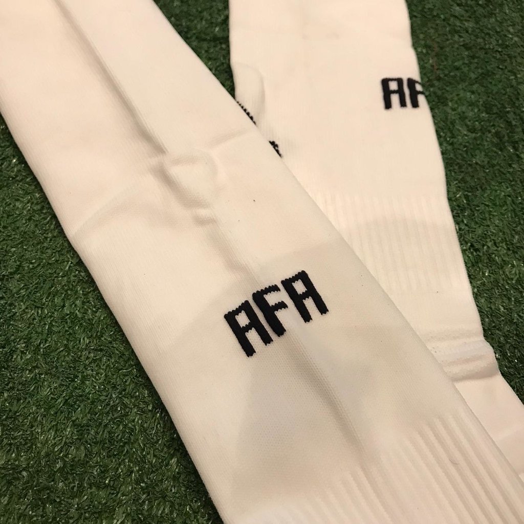MEDIAS ADIDAS AFA BLANCA TIRA NEGRA - ADULTO