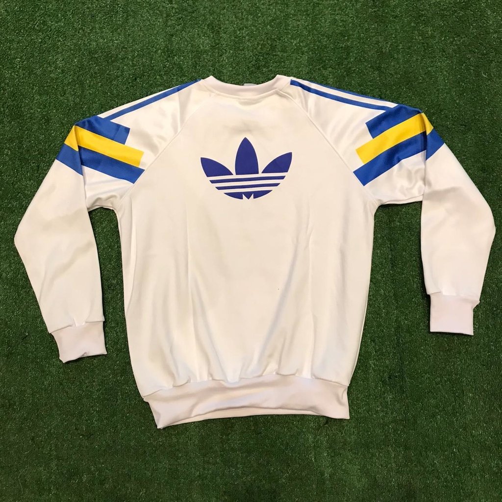 buzo boca adidas retro