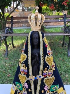 Réplica de Nossa Senhora Aparecida - Resina 38 cm - São Gabriel - Artigos Religiosos e Presentes Especiais