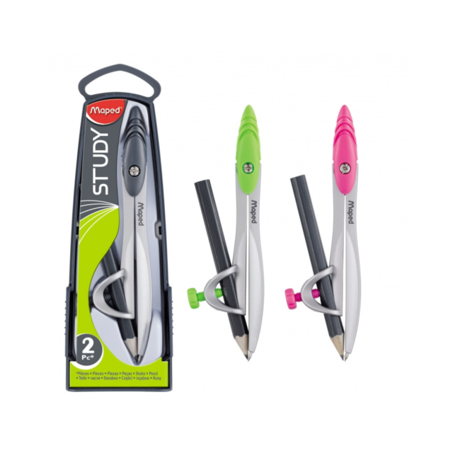 Compás Maped Study Para Lápiz + Estuche