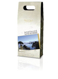 Estuche Postales del Fin del Mundo por 2 Varietales  de 750cc