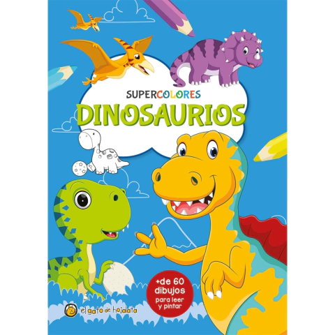Libro Supercolores Dinosaurios Para Colorear - Guadal