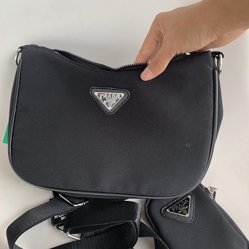 prada bandoliera tessuto saffiano crossbody bolsa