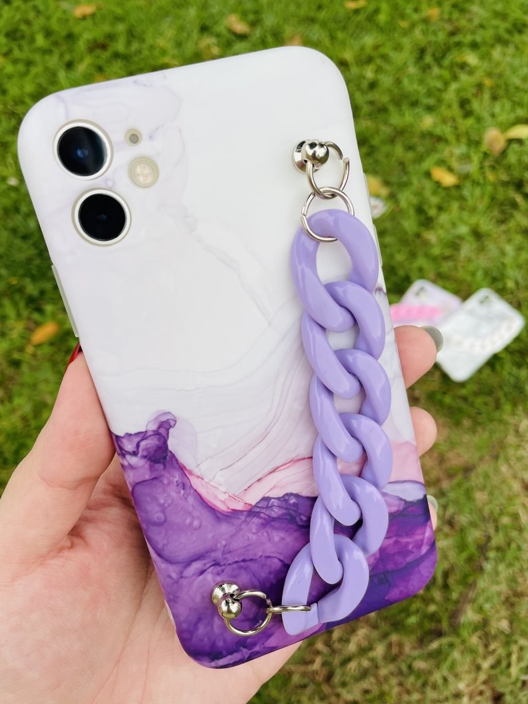 Case Mármore Chain - iPhone 11 - Lilás