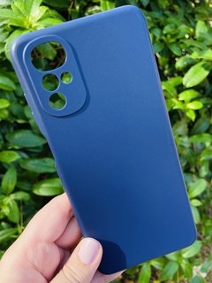 Case Veludo - Motorola G22 - Com proteção na câmera - Azul Marinho