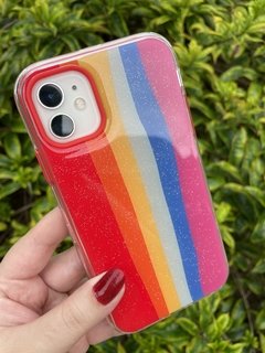 Case 3 em 1 - iPhone 11 - Arco-Íris
