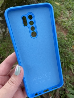 Case Veludo - Xiaomi Redmi 9 - Com Proteção Na Câmera - Azul - comprar online