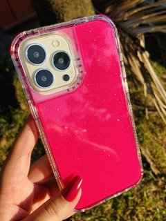 Case 3 em 1 Glitter - iPhone 13 Pro Max - Rosa