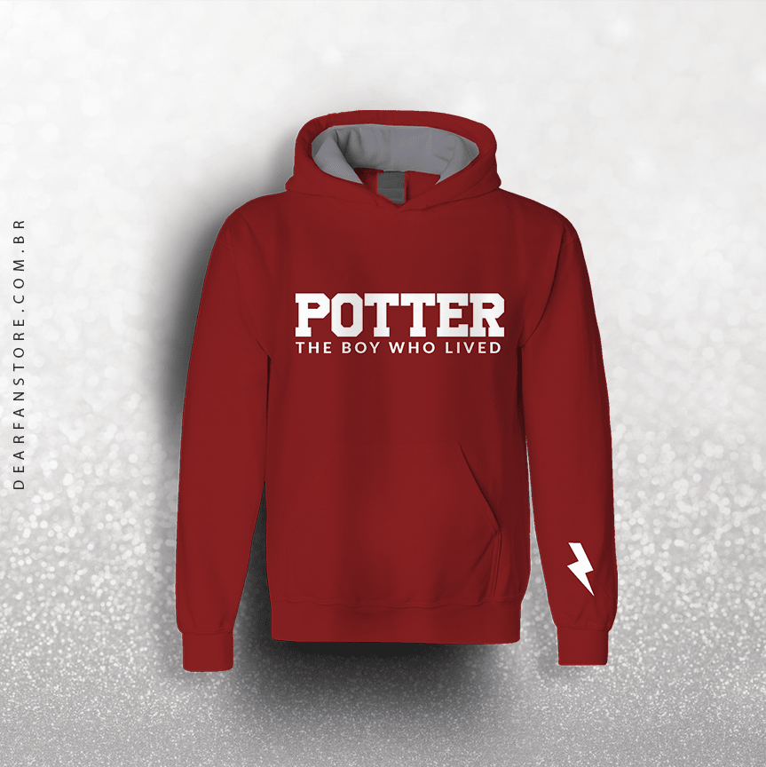 red harry potter moletom com capuz