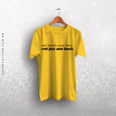 CAMISETA REAL BANDS SAVE FANS - dear fan store