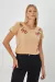 Remera Manga Corta Escote Redondo Bordada Camelia (231-102-124)