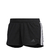 Shorts Adidas Pacer 3 Listras Knit Feminino Black/White DU3502,DU3502