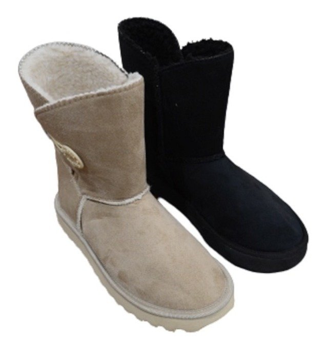 Pantu Botas Dama Botón Abrigo Sky Blue By Lima Limon
