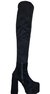 Bota Dama Caña Alta Taco Bucanera Gamuza By Lima Limon - tienda online