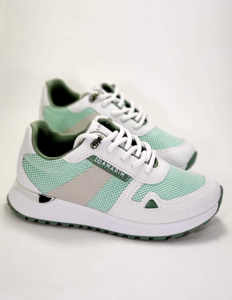 Tenis ramarim branco com verde Clearance