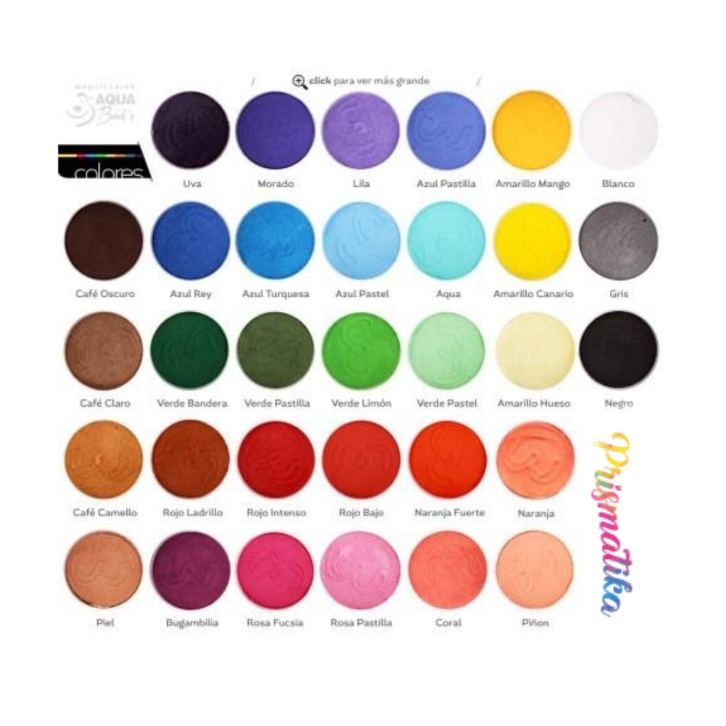 Colores Mate Individuales 35 GR Aqua Bonds Maquillaje Acuarelable
