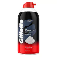 Espuma Para Afeitar Gillette Foamy Regular 322ml