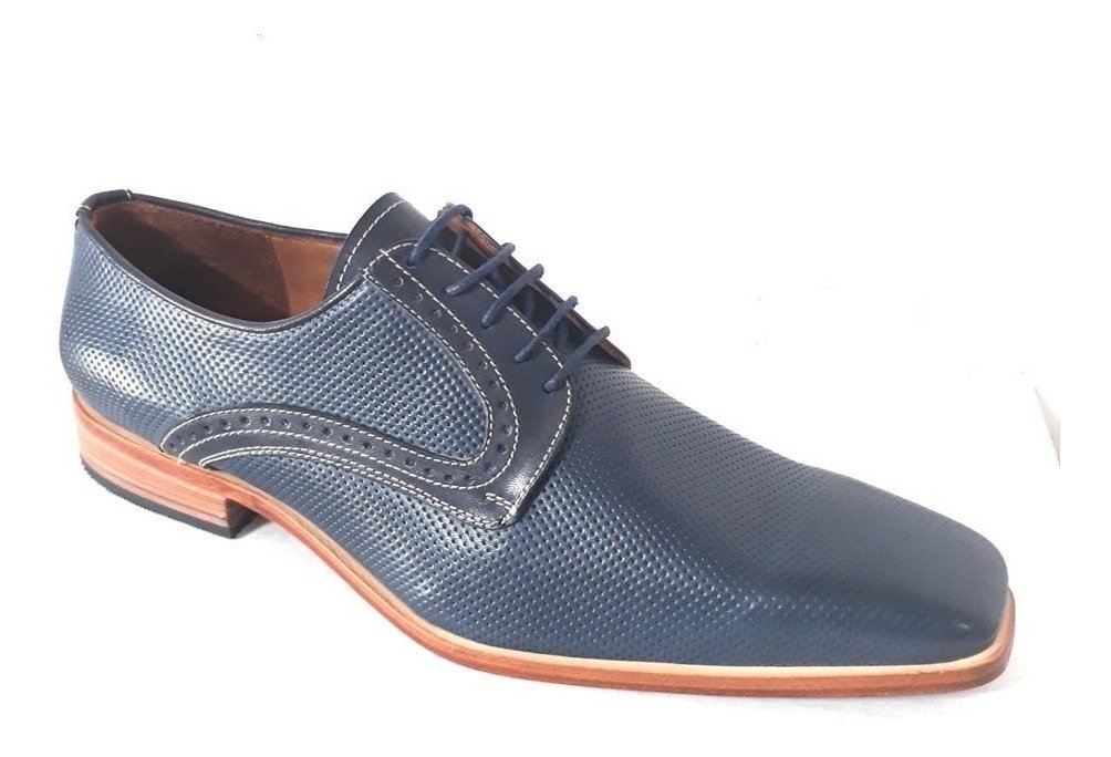 Huma10 Zapato Hombre Talle Grande Especial 46 Al 50 Azul Pi
